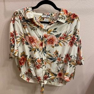 Cropped Hawaiian Shirt
